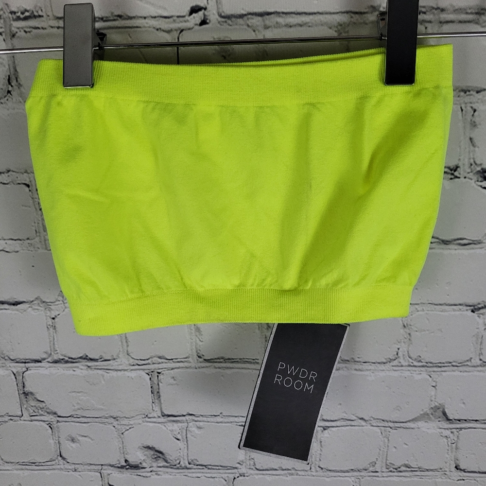 POWDER ROOM | Sundown Seamless neon stretch bandeau top